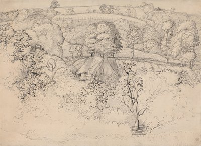 La cabaña primitiva, Shoreham de Samuel Palmer